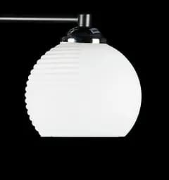 Люстра стельова Splendid Ray LGH60024/5, 5xE27, 220В, 55 см, чорний метал, хром, біле скло, сучасний стиль - мініатюра 2
