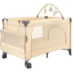 Дитячий манеж MoMi Belove Plus Beige (LOZE00026) - мініатюра 2