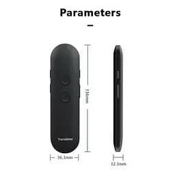 Голосовий електронний перекладач AI Translator T4 800мАч чорний - мініатюра 6