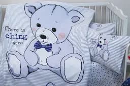 Комплект постільної білизни в ліжечко Tag Tekstil Teddy white для немовлят Ведмедик (білий) - мініатюра 3