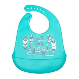 Силіконовий нагрудник з кишенею Canpol babies Wild Nature, блакитний (74/023_blu) - мініатюра 1