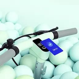 Електросамокат з сидінням OKAI Ceetle PRO EA10C Mint Green 10', 350(900)W, 25Km/h, 10.4Ah, 55Km, 20%,NFC, App, 29kg (EA10C-MG) - мініатюра 9