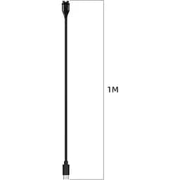 Зарядний пристрій DK CDK кабель (1m) USB для Garmin Vivoactive 3 (014446) (black) - мініатюра 6