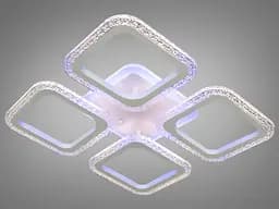 Стельова LED-люстра Diasha AS8170/4WH, квадрати, 55 W, пульт ДК - мініатюра 3