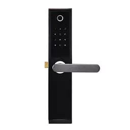 Замок біометричний автономний Trinix TRL-5104BTF Black Right з Bluetooth, зчитувачем відбитків пальців і карт Mifare (65-00043) - мініатюра 1