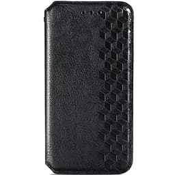Кожаный чехол-книжка GETMAN Cubic (PU) для ZTE Blade v2020 Черный