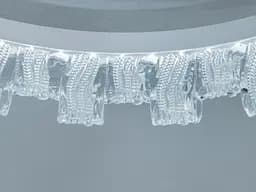 Сучасна стельова LED-люстра Diasha MX78204/1+1WH 87W, три акрилові кільця, 3 режими світла, 60x45 см - мініатюра 6