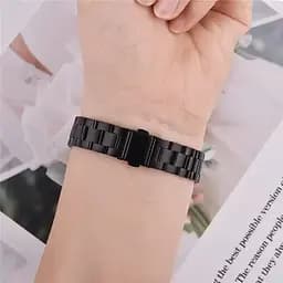 Комплект ремінці Tamister для фітнес-браслета Xiaomi Mi Band 8 та 9 Bead design - Milanese design Black - мініатюра 6
