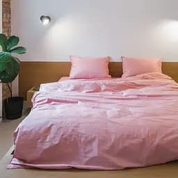 Комплект постільної білизни Ecotton Premium Brindal Rose євро сатин вишивка з кантом рожевий (25115)