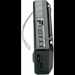Радіоприймач акумуляторний чорний колонка з радіо FM USB MicroSD Golon RX-6622 - мініатюра 3