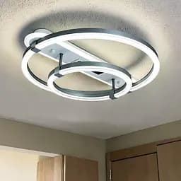 Сучасна LED-люстра кільця Diasha 5141/500+300GR 88W, 4840 lm, 56x50 см - мініатюра 2