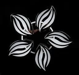 Люстра стельова LED Splendid Ray LK23/5, 120W, чорна/біла, сучасний стиль, з пультом, димер - мініатюра 5
