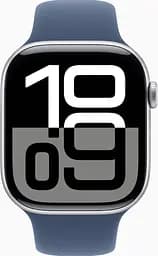Смарт-годинник Apple Watch Series 10 GPS 46mm Silver Alu. Case w. Denim Sport Band - S/M (MWWL3) - мініатюра 2