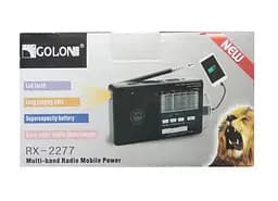Радіоприймач з USB + Micro SD і акумулятором, Golon RX-2277 Чорний, з MP3 плеєром від флешки (ST) - мініатюра 8
