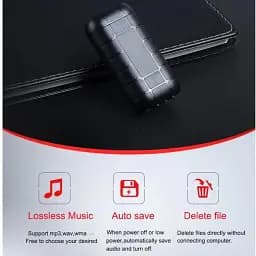 Міні цифровий диктофон акумуляторний Sttwunake A50+, SD до 128 Gb, 20 днів запису, магніт - мініатюра 5