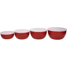 Набір мисок з кришками KitchenAid Universal червоний 4 шт. (KQG176OSERE) - мініатюра 2