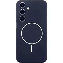 Чохол Silicone Cover Lakshmi Full Camera (AA) with Magnetic Fit для Samsung Galaxy A17 4G/5G Темно-синій / Midnight blue