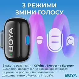 Мікрофон Boya mini-16 Lightning Black (mini-16) - мініатюра 4