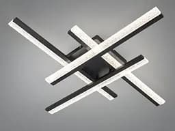 Стельова LED-люстра Diasha MX3068/4BK, геометрична перехресна, 80x80 см, 57 W - мініатюра 4