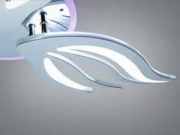 LED люстра для спальні та вітальні Diasha 2527/3HR LED 3color хром 70 см 52W з пультом - мініатюра 5