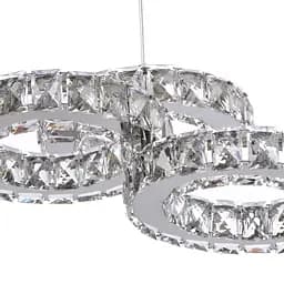 Люстра підвісна Brille кришталева LED 30W WW+NW+CW CH (BR-973S/3) - мініатюра 5