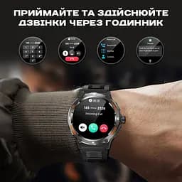 Годинник Smart Advanture Steel Black з компасом, 2 ремінці - мініатюра 6