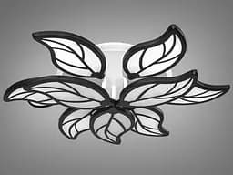 Люстра стельова LED Diasha 8028/6+3BK, 140W, 3200K-6500K, чорний метал, хай-тек стиль з пультом - мініатюра 3