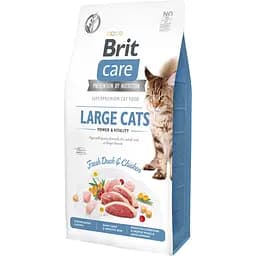 Сухий корм для котів великих порід Brit Care Cat GF Large cats Power&Vitality з качкою і куркою 7 кг