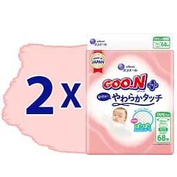 Набір підгузки Goo.N Plus для новонароджених (до 5 кг) 136 шт. (21001495-2) - мініатюра 2