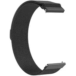 Ремінець DK CDK для Huawei Watch GT 2 42mm 20mm Metal Milanese Loop Magnetic (09649) (black) - мініатюра 2