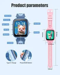 Смарт годинник-телефон дитячі Wonlex CT23 з відеодзвінком WI-FI GPS SIM-карта Pink (18355) - мініатюра 10