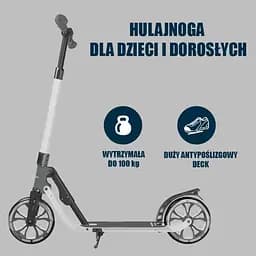 Самокат Hudora Bigwheel Advanced 205 Black-Gray (14153) - мініатюра 3
