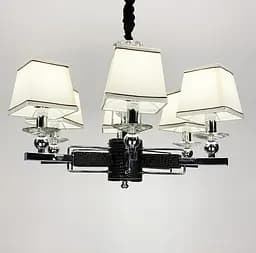 Класична люстра з абажурами RAY Line.F S 8635/6 BK - мініатюра 4