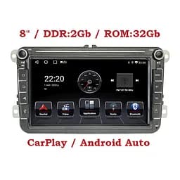 Штатна магнітола Volkswagen з підтримкою CarPlay, XPRO, Universal 8 Android 12 2+16GB IPS (42429-K8021-16GB_3696) - мініатюра 4
