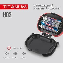 Налобний світлодіодний ліхтарик Titanum TLF-H02 100 Lm 6500 K (TLF-H02) - мініатюра 3