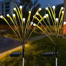 Світильник Sun Lamp Firefly Skylight із зеленим листям садовий декоративний 2 шт - мініатюра 4