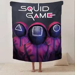 Плед 3D Гра в кальмара SQUID GAME 20222462_B 12298 135х160 см - мініатюра 2