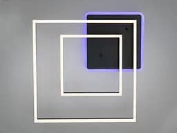 Стельова LED-люстра Diasha 2550BK LED 3color dimmer - чорна, 84 Вт, 55x55 см - мініатюра 4