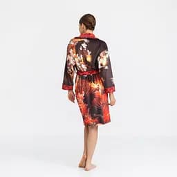 Халат жіночий з плюшевого велюру ексклюзивний Japan 18331 L-XL - мініатюра 5
