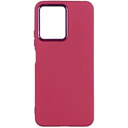 Чохол Silicone Cover Metal frame AA Xiaomi Redmi Note 12 Pro+ 5G Maroon