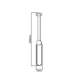 Світлодіодна люстра Horoz Electric ALWAYS 12W чорна - мініатюра 2