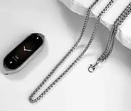 Ланцюжок для фітнес-браслета Xiaomi Smart Band 8 металевий з кріпленням сріблястий - мініатюра 5