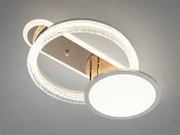 Стельова LED люстра золото 73 W з пультом 3 режими - мініатюра 3