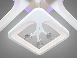 Стельовий світильник LED Diasha 8157/2+2WH, 100W, 3200K-6000K, білий метал, сучасний стиль з пультом - мініатюра 5