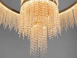 Люстра кришталева Diasha 376-800GD золото LED 165Вт багатоярусна підвісна - мініатюра 5
