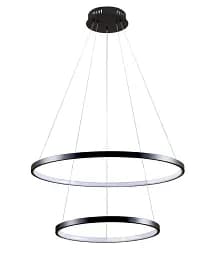 Підвісний світильник, люстра Goldlux 329172 Lea 2 Led 2x35W 4000K 4600Lm IP20 Чорний - мініатюра 2