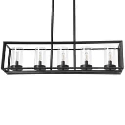 Люстра Brille лофт підвісна свічка E14 40W BK (BL-387S/5) - мініатюра 6