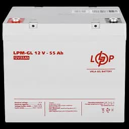 Акумулятор гелевий LogicPower LPM-GL 12 V - 55 Ah (LP15266) - мініатюра 4