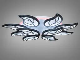Люстра стельова LED Diasha 8028/8+4BK, 180W, 3200K-6000K, чорний метал, сучасний стиль для дому - мініатюра 3