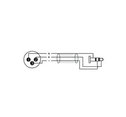Балансний аудіокабель Jack 6.3/Mini-Jack 3.5 мм — XLR Male Roxtone RAC-C425-L15/RPA-N240 1.5 м - мініатюра 3